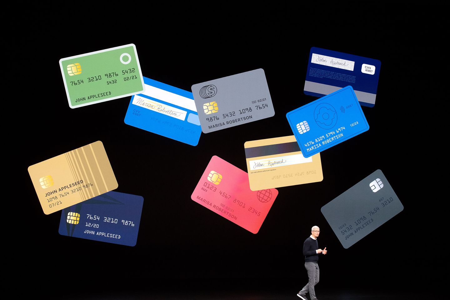 Apple CEO Tim Cook introduces Apple Card.
