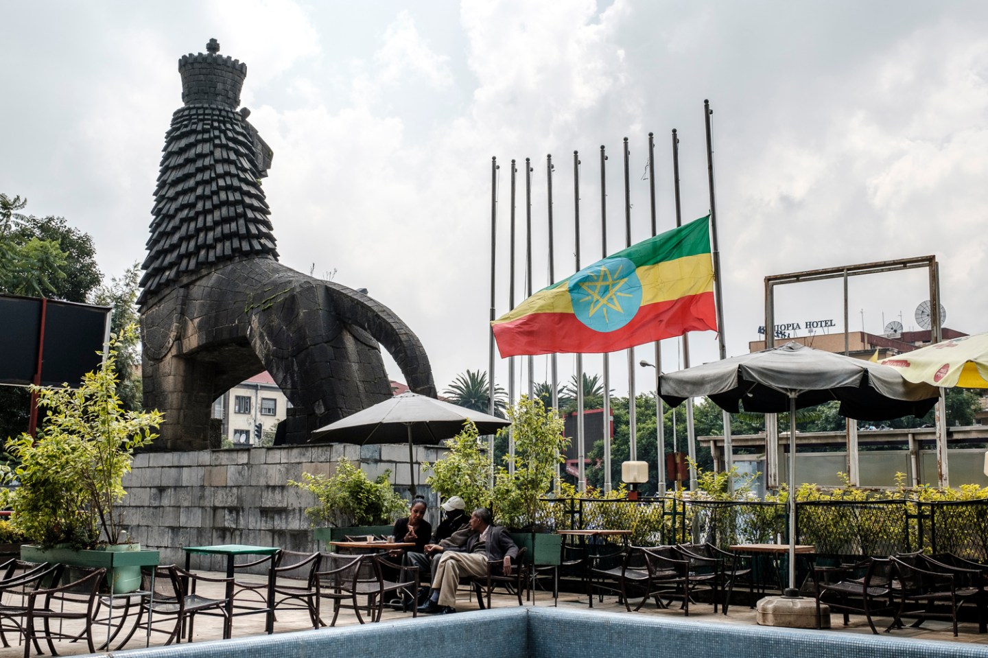 Square in front of the National Theater of Ethiopia