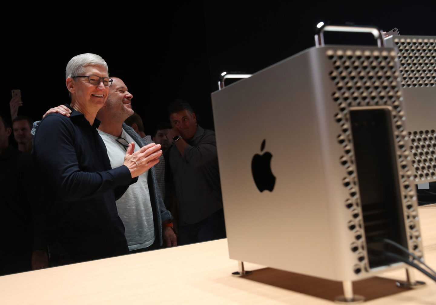 apple chief designer jony ive with ceo tim cook