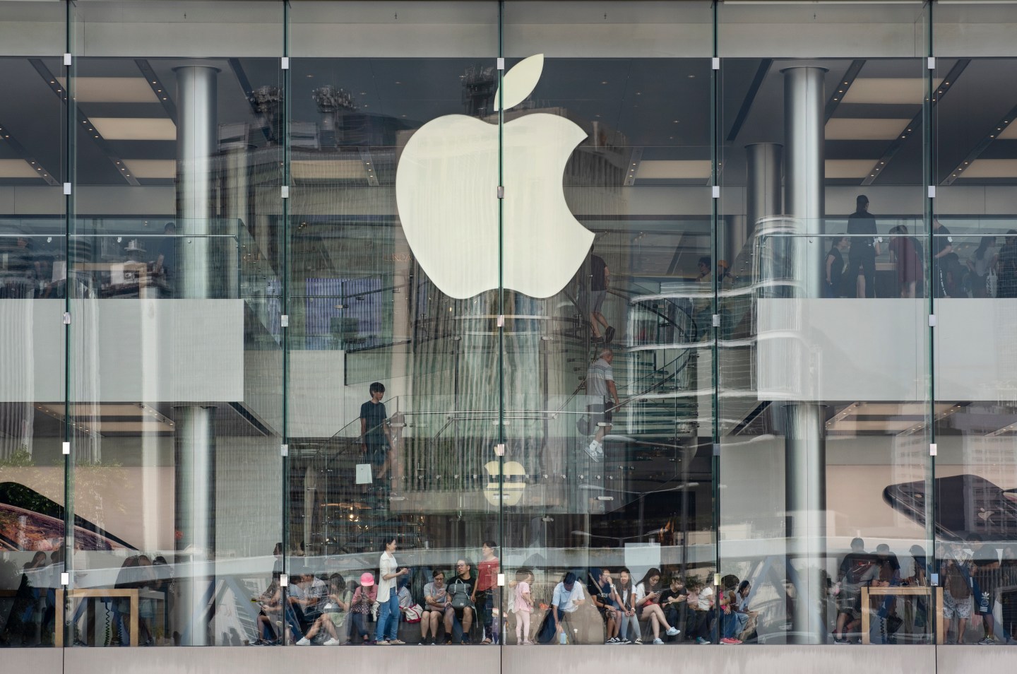 Apple store in Hong Kong.
