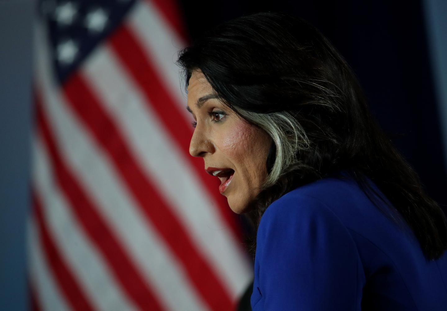 Democratic presidential candidate U.S. Rep. Tulsi Gabbard (D-HI)