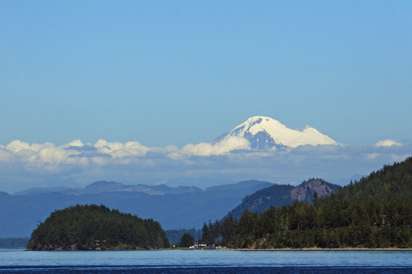 Mt. Baker, seen above Orcas Island.