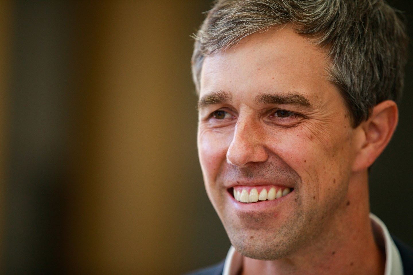 Democratic presidential hopeful Beto O'Rourke speaks to