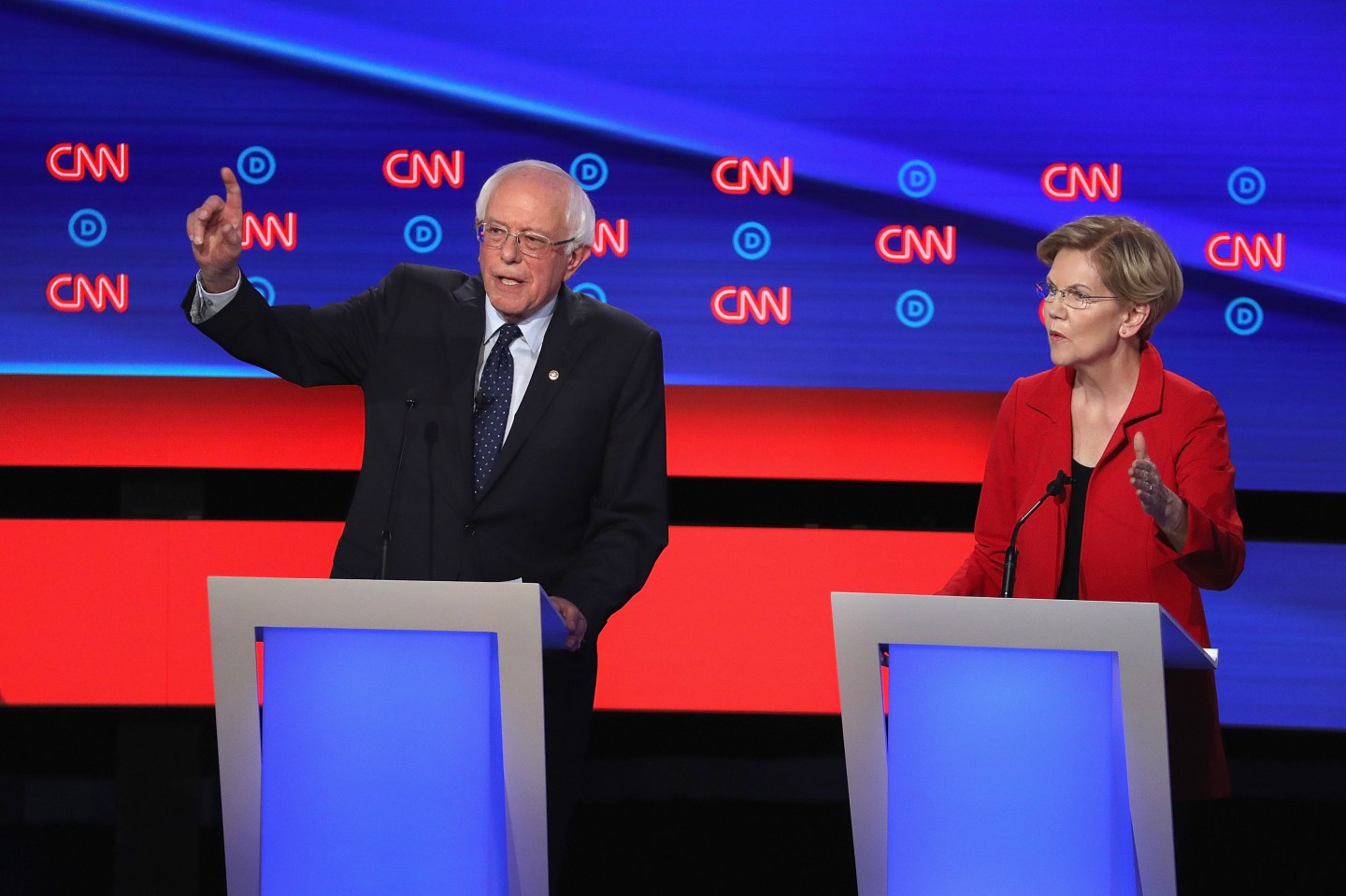 Democratic Presidential Candidates Debate In Detroit Over Two Nights