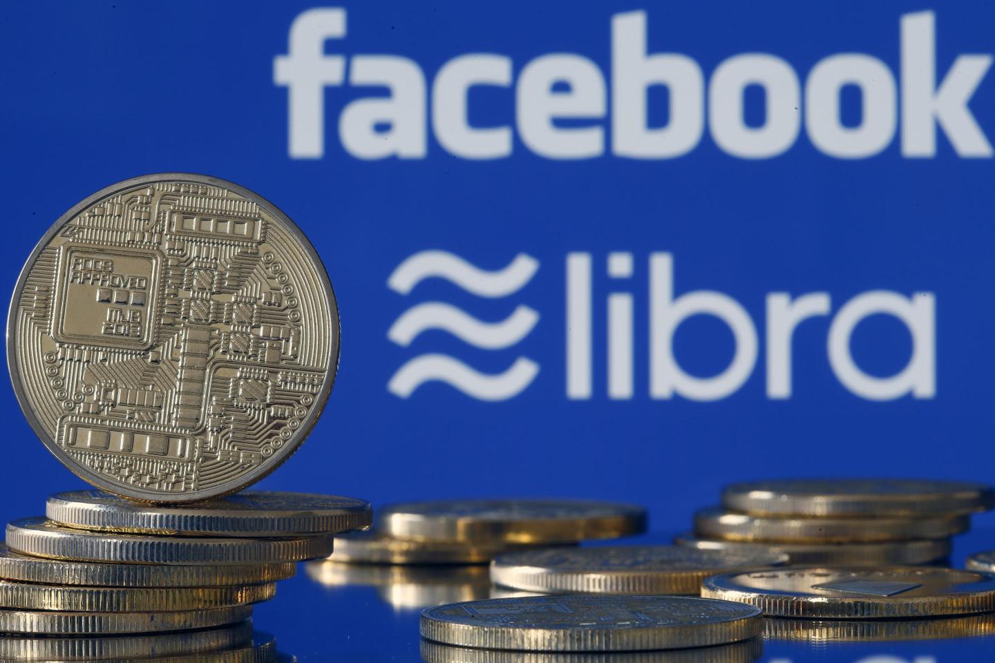 A visual representation of Facebook's Libra digital cryptocurrency.