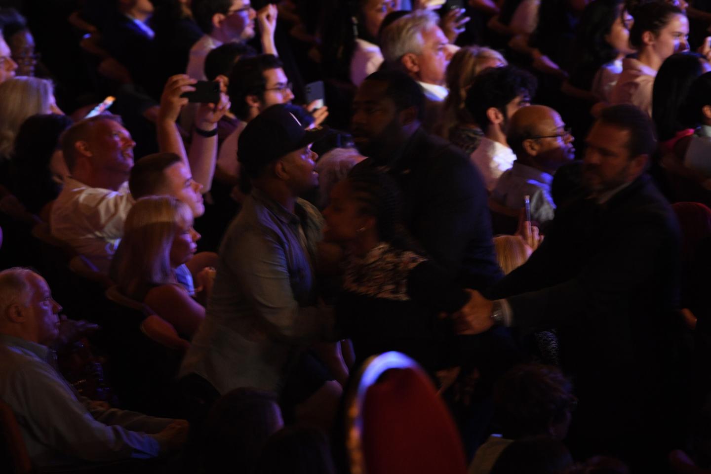 Hecklers at Democratic Debate