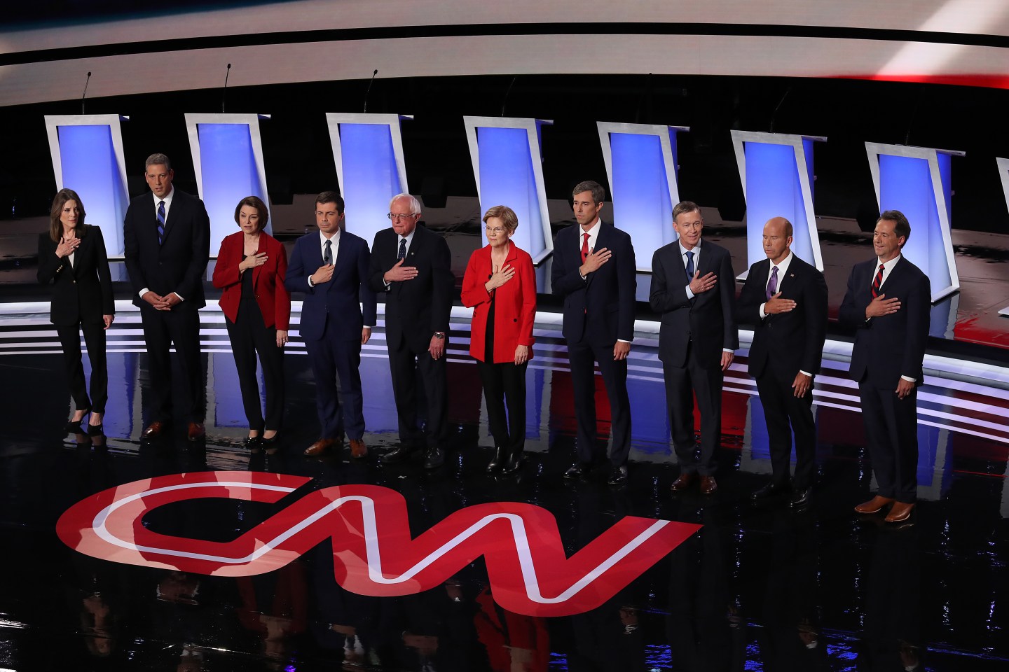 Tim Ryan During National Anthem