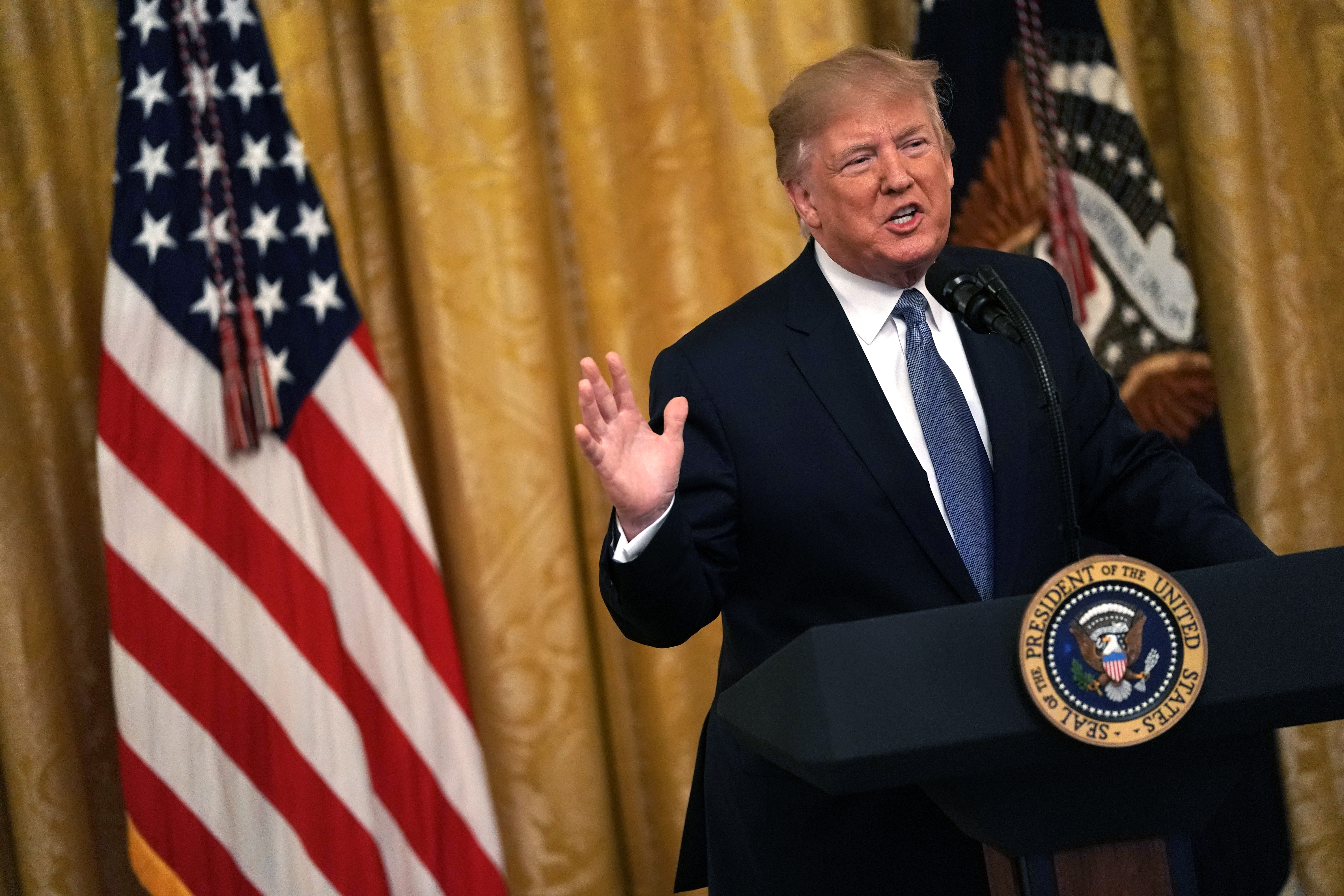 President Donald Trump Delivers Remarks On America's Environmental Leadership From The White House