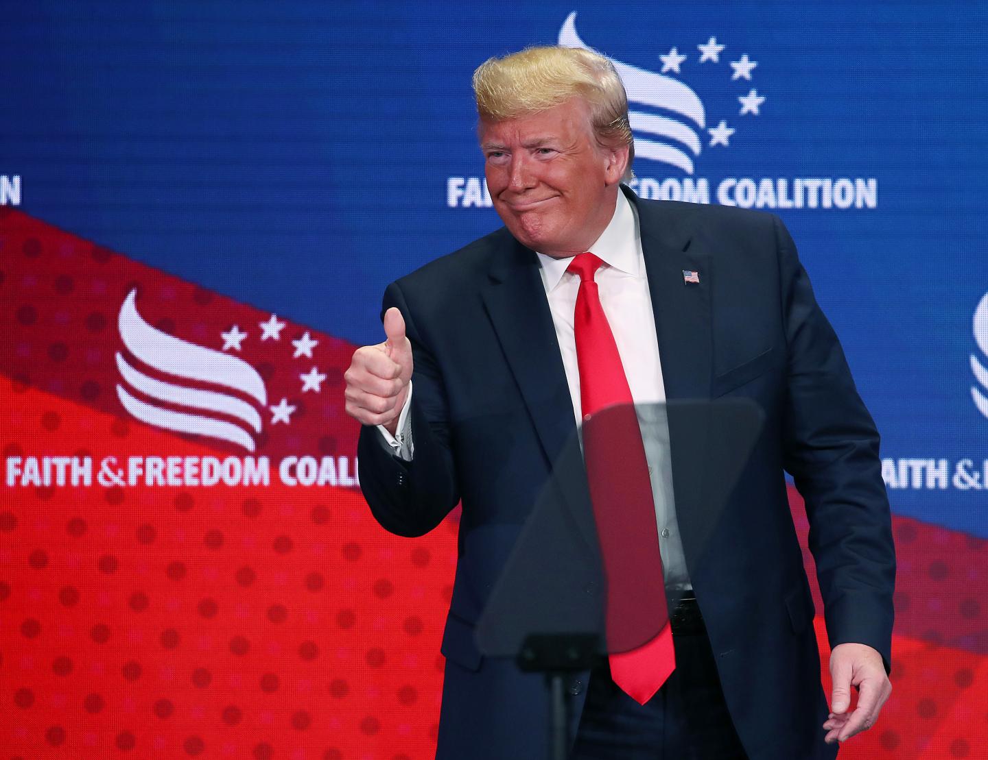 President Trump Addresses Faith & Freedom Coalition Conference In Washington
