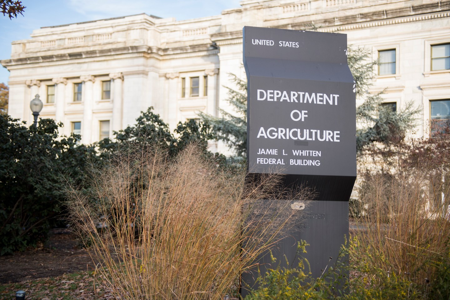 Department of Agriculture sign