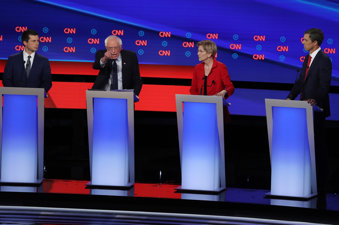 Democratic Presidential Candidates Debate In Detroit Over Two Nights