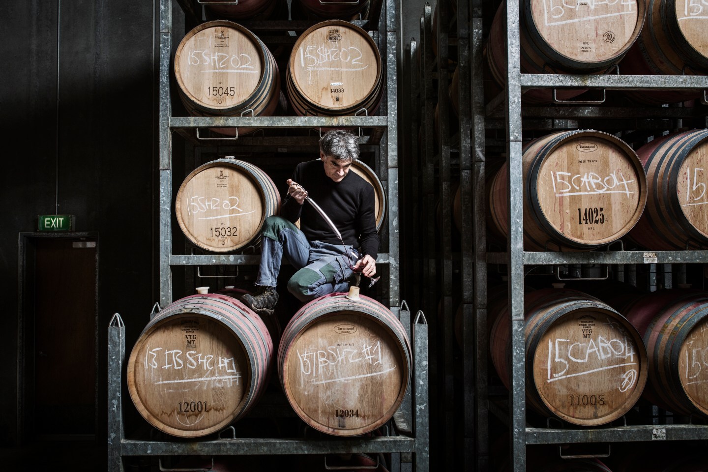 Winemaker Steve Flamsteed of Giant Steps in Australia’s Yarra Valley.