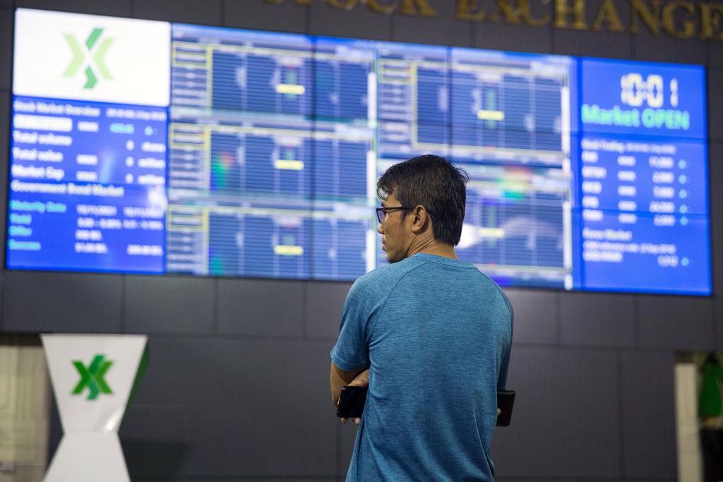 Inside the Yangon Stock Exchange