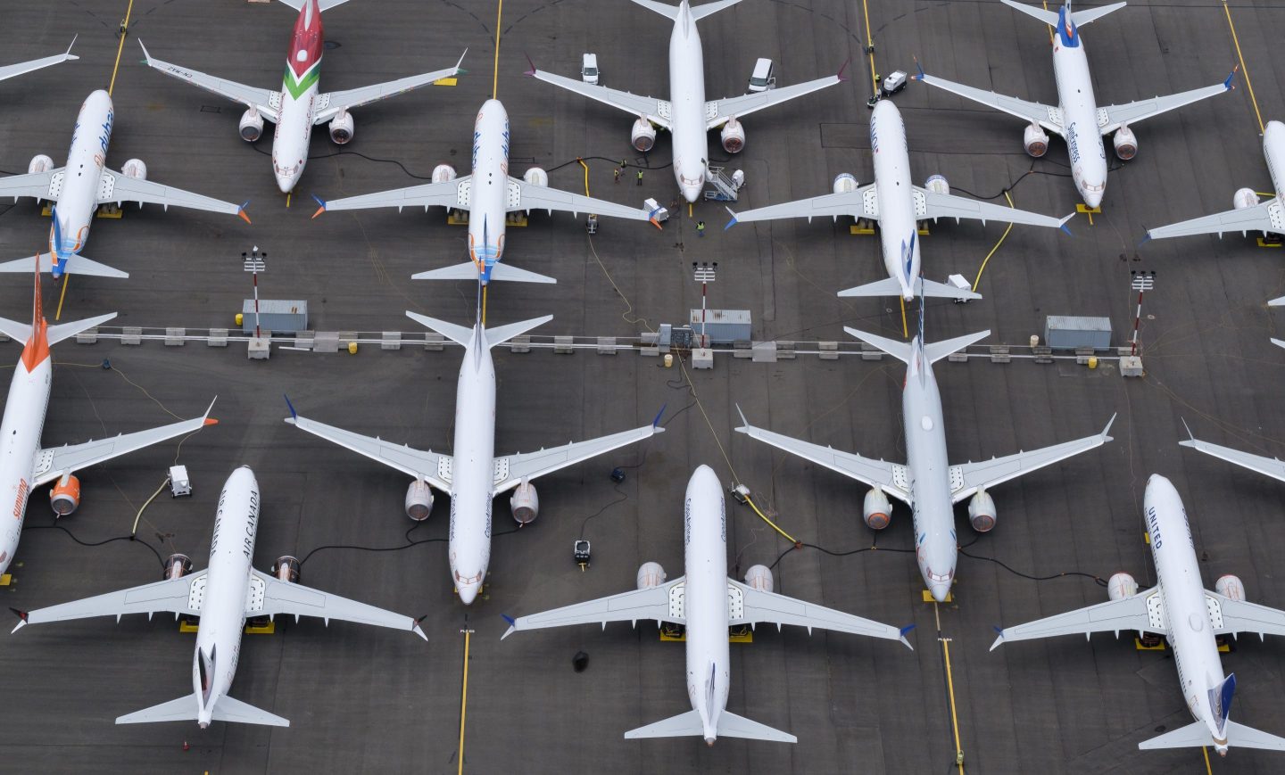Grounded Boeing 737s
