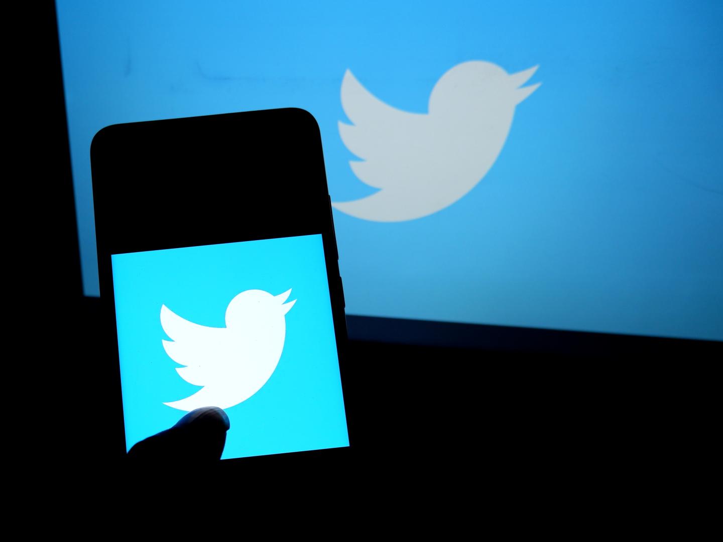 In this photo illustration a popular micro blogging and