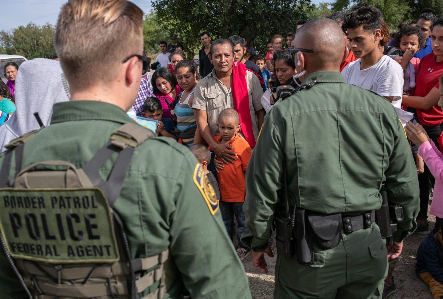 US Border Patrol Receives Asylum Seekers In Texas' Rio Grande Valley