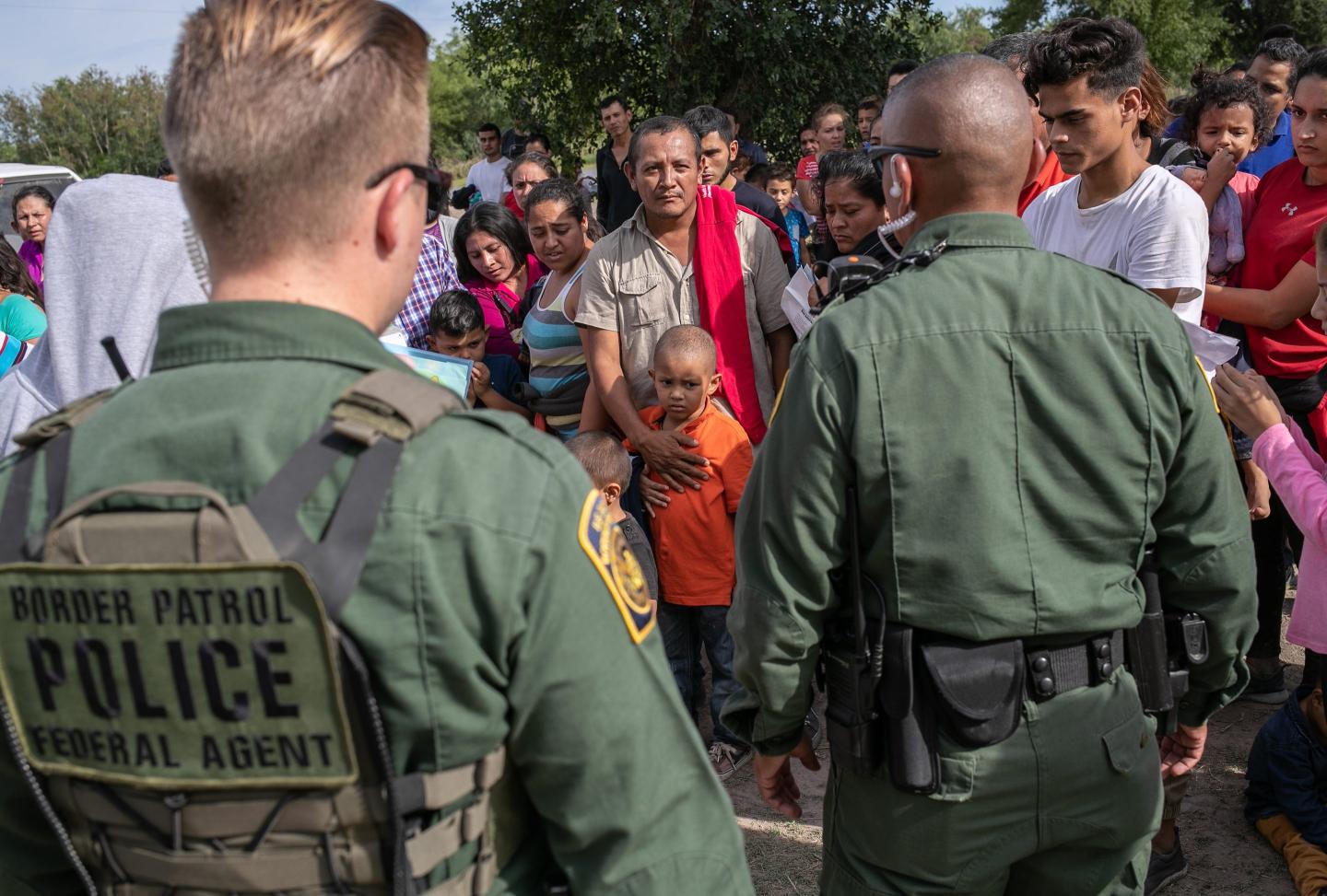 US Border Patrol Receives Asylum Seekers In Texas' Rio Grande Valley