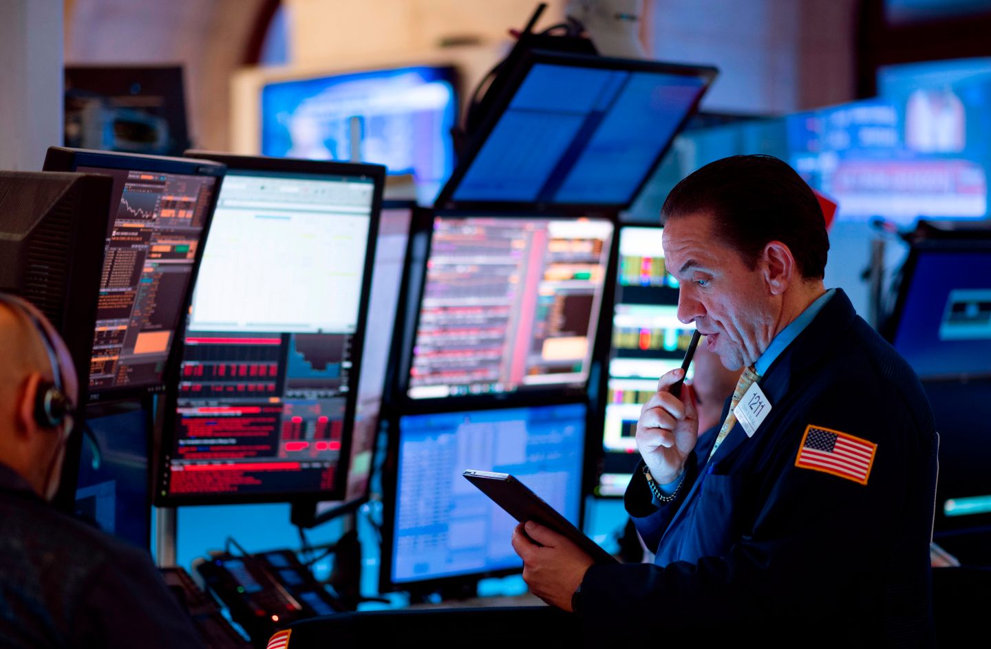 New York trader at the NYSE