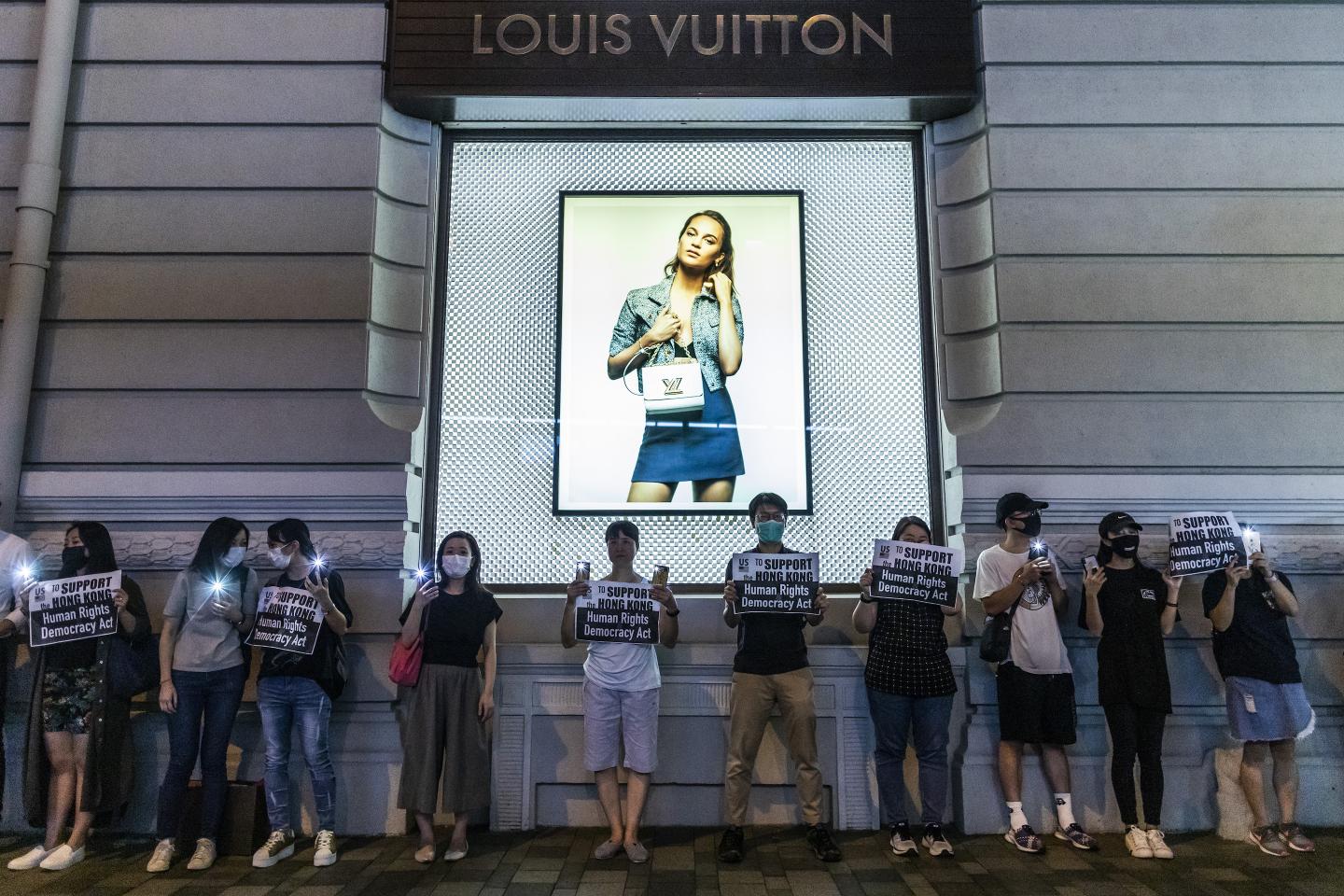 Demonstrators Form Human Chain Ahead of the 12th Weekend of Protests