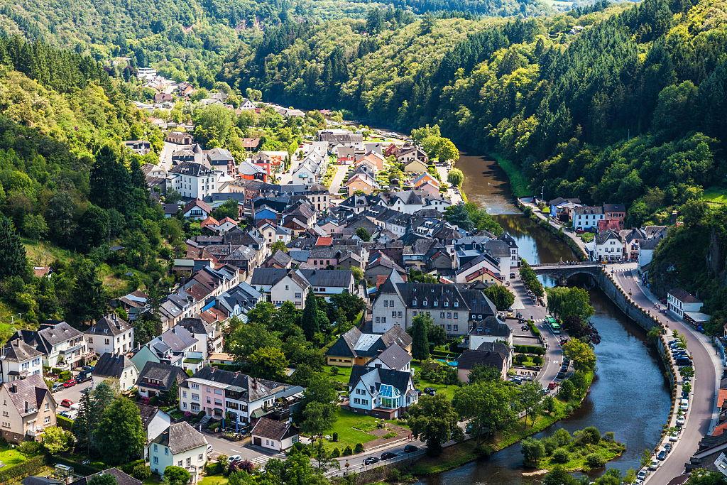 Luxembourg shot from above