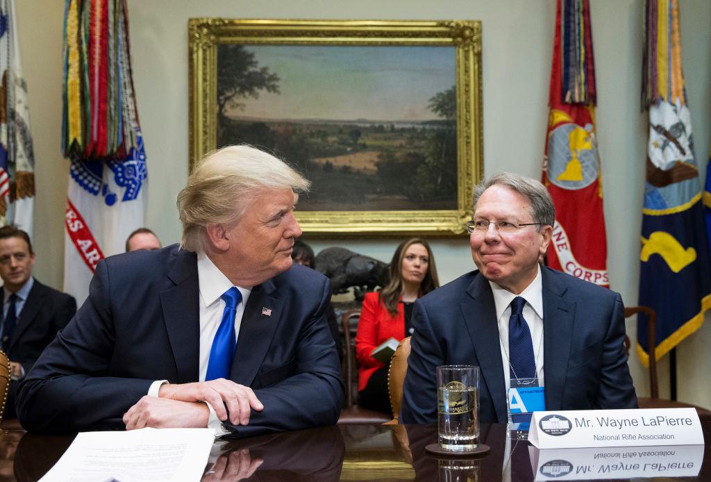 Trump and Wayne LaPierre at the White House