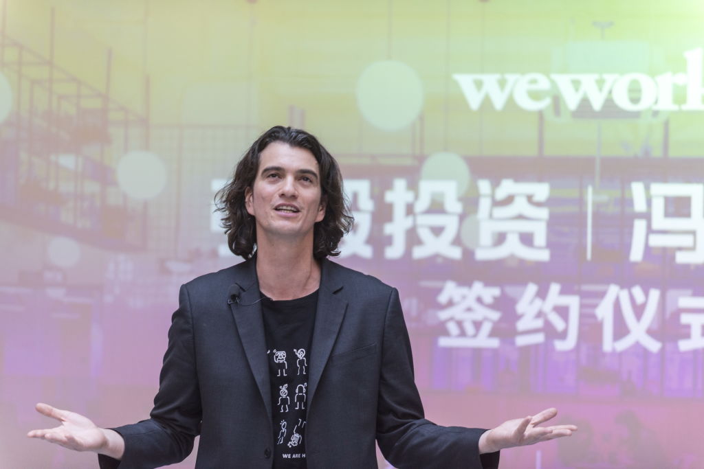 WeWork CEO Adam Neumann Visits Shanghai
