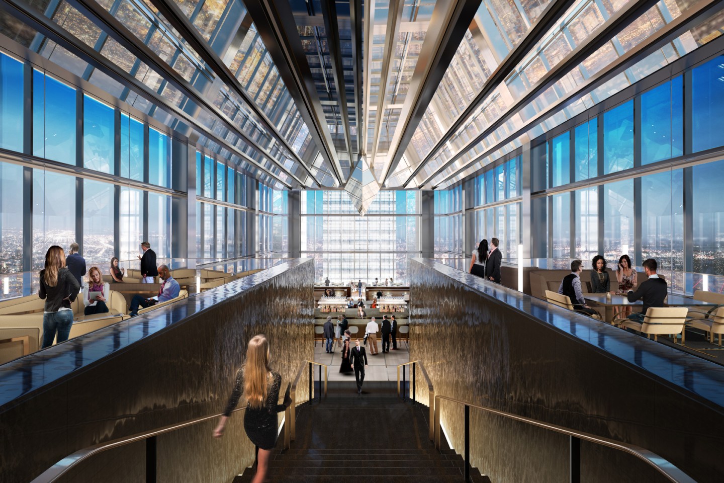 The Jean-Georges Restaurant and Lounge on the top floor of the new Four Seasons Philadelphia, opening in August.