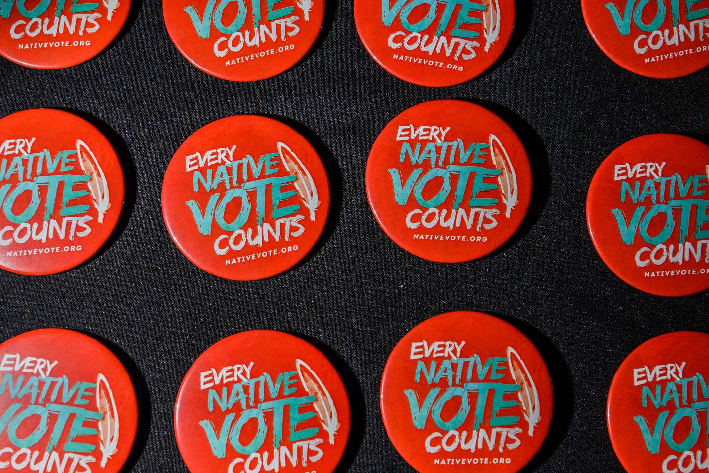 Native American Presidential Forum buttons