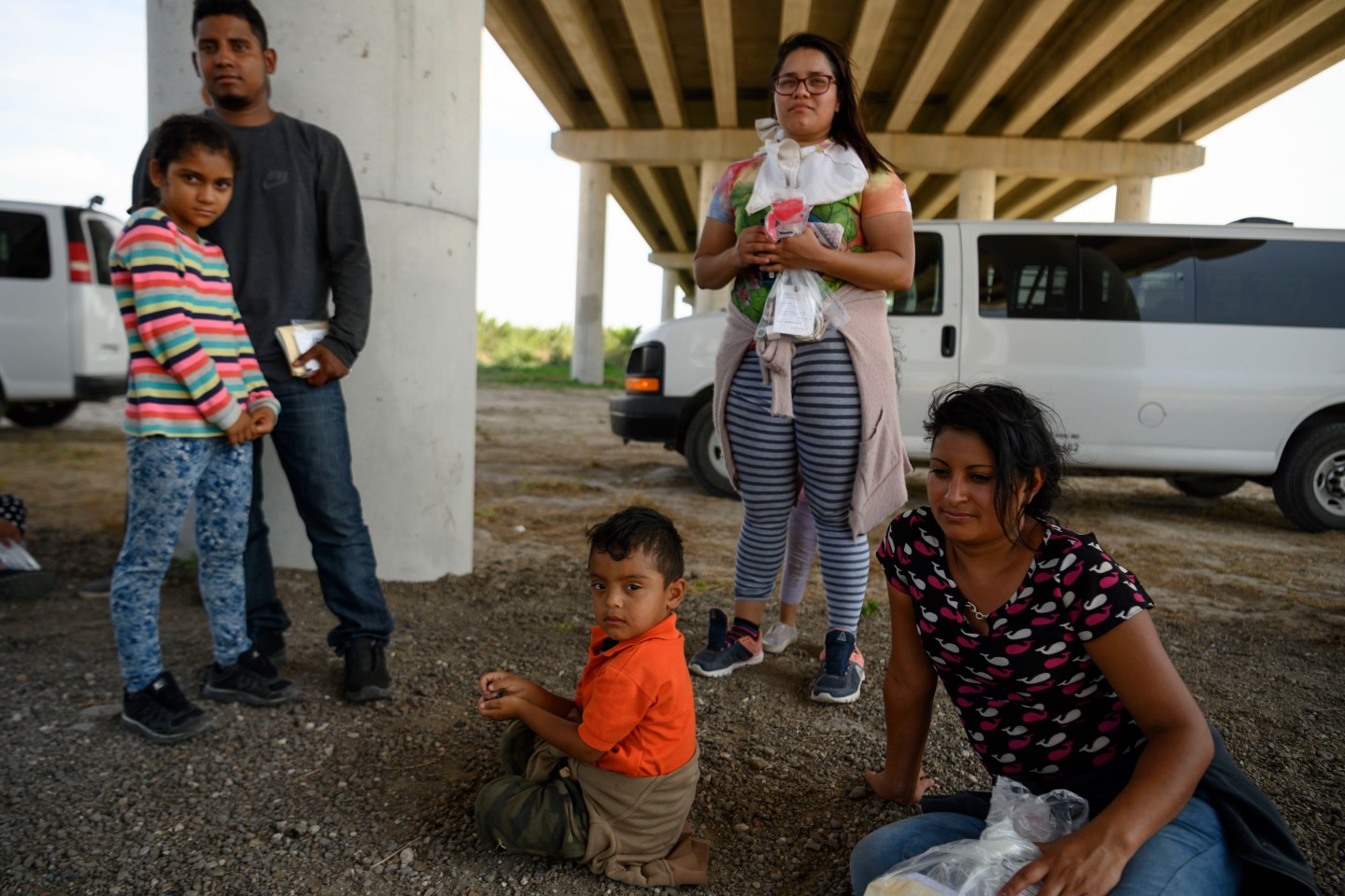 Acting Secretary of Homeland Security Kevin McAleenan, his wife Corina McAleenan, Ana Garcia Carias, the first lady of Honduras, and Patricia Marroquin De Morales, the first lady of Guatemala tour the McAllen CBP sector.