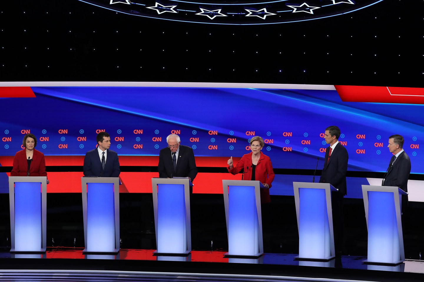 Democratic Presidential Candidates Debate In Detroit Over Two Nights