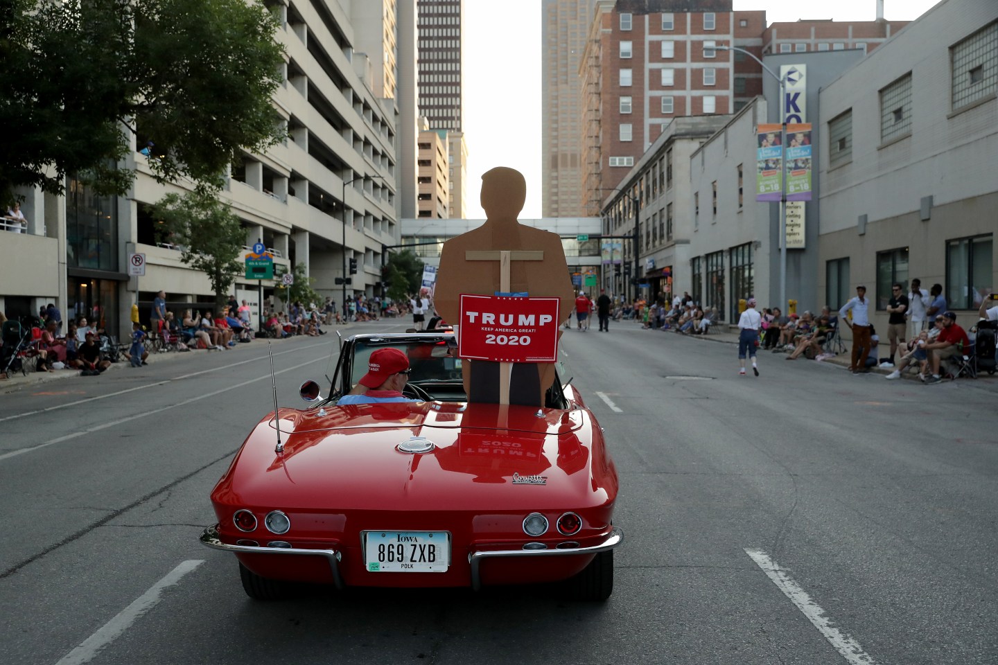 Iowa State Fair Parade Trump