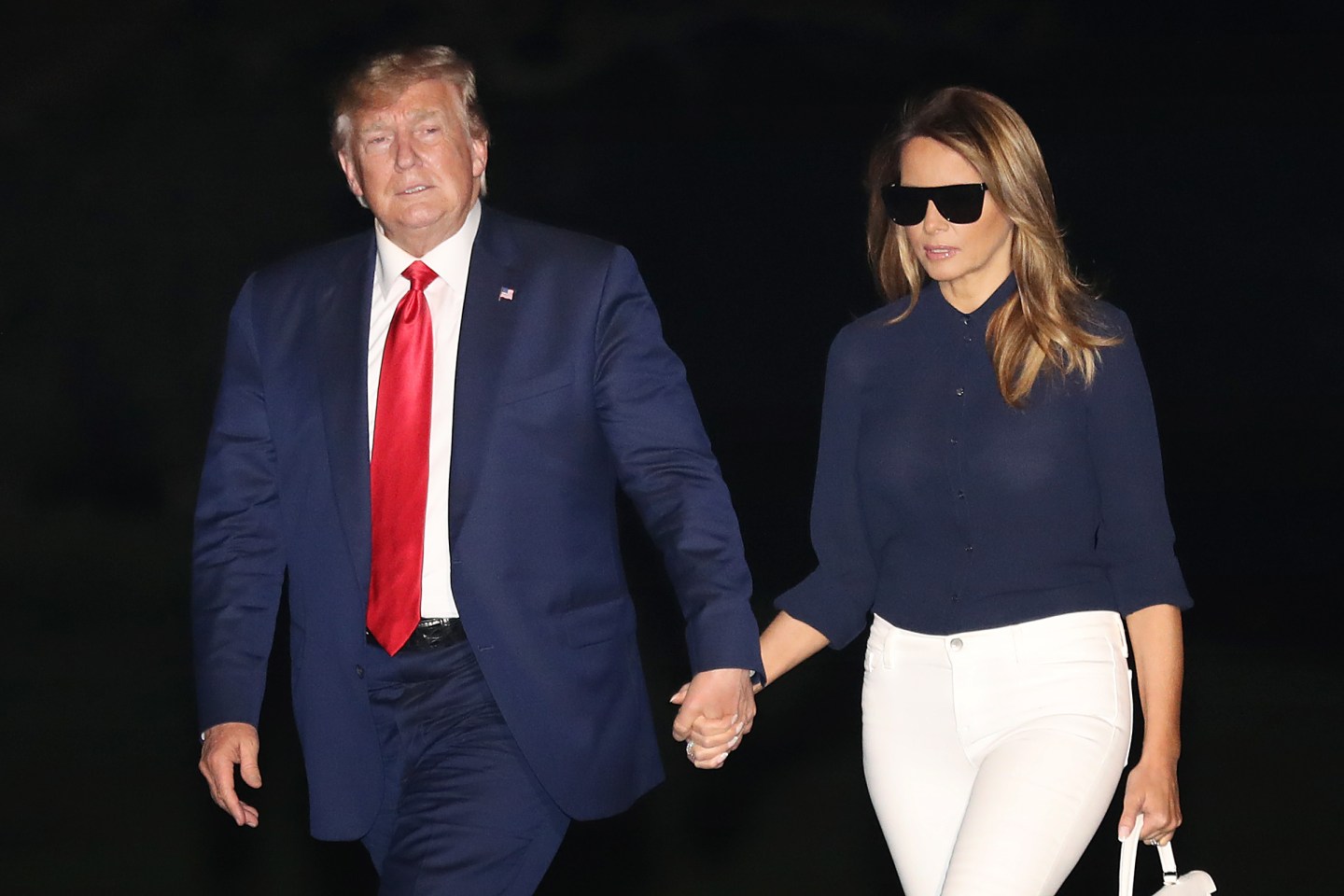 President Donald Trump Returns To White House From G7 Summit