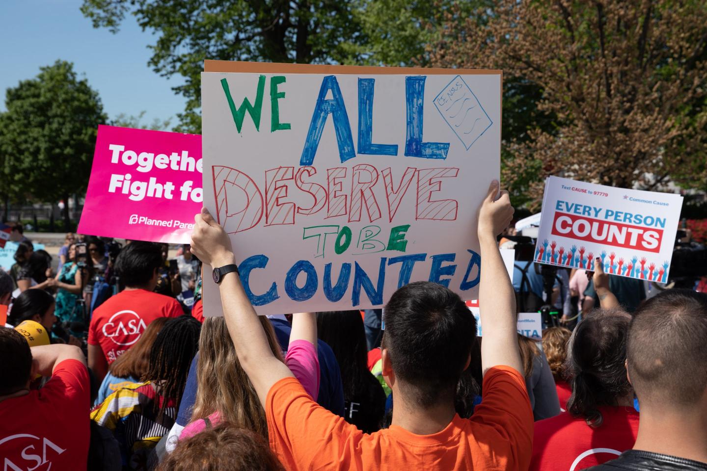 protesters at supreme court 2020 census