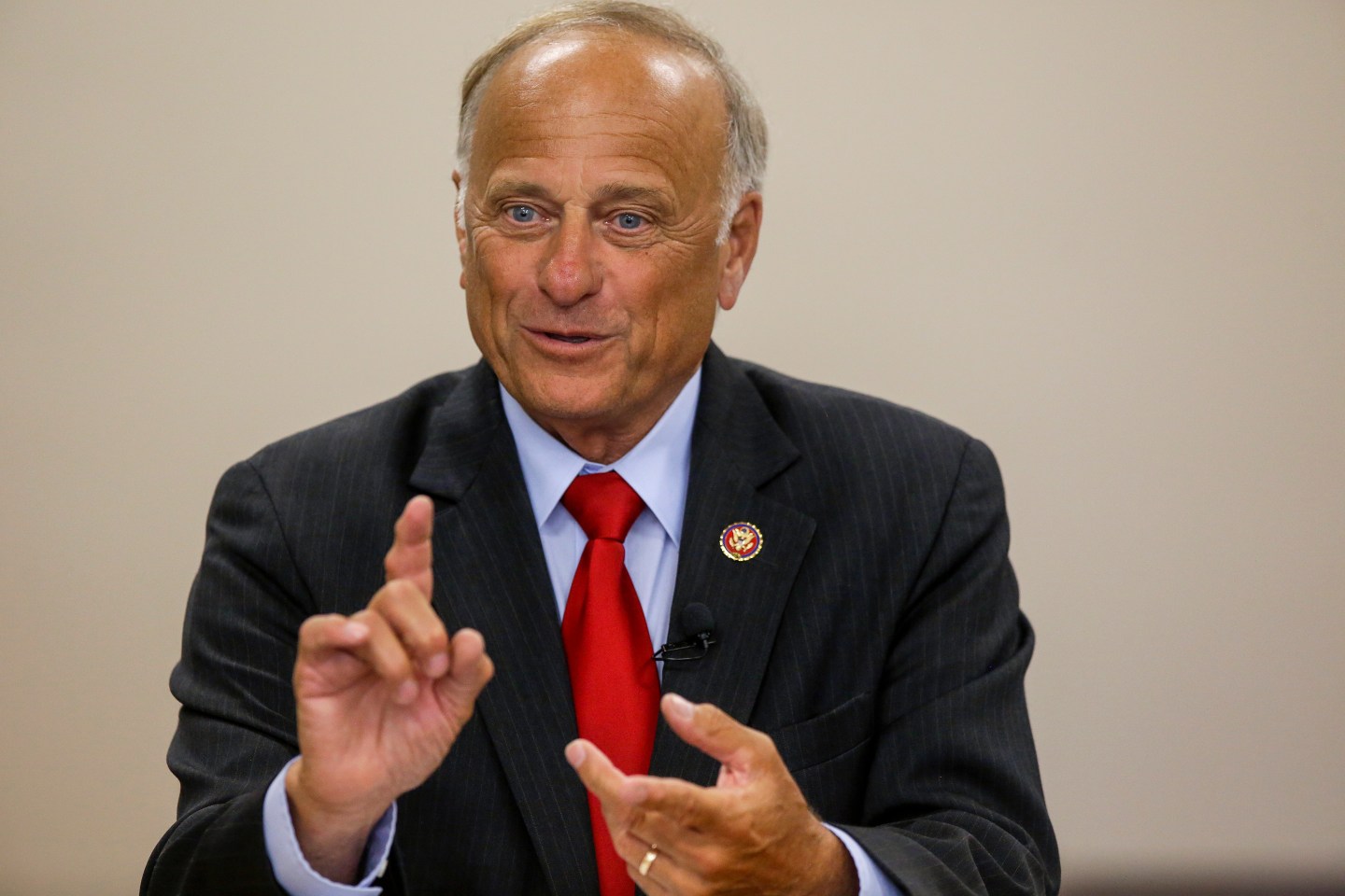 Republican Rep. Steve King Holds Town Hall Meeting In Boone, Iowa
