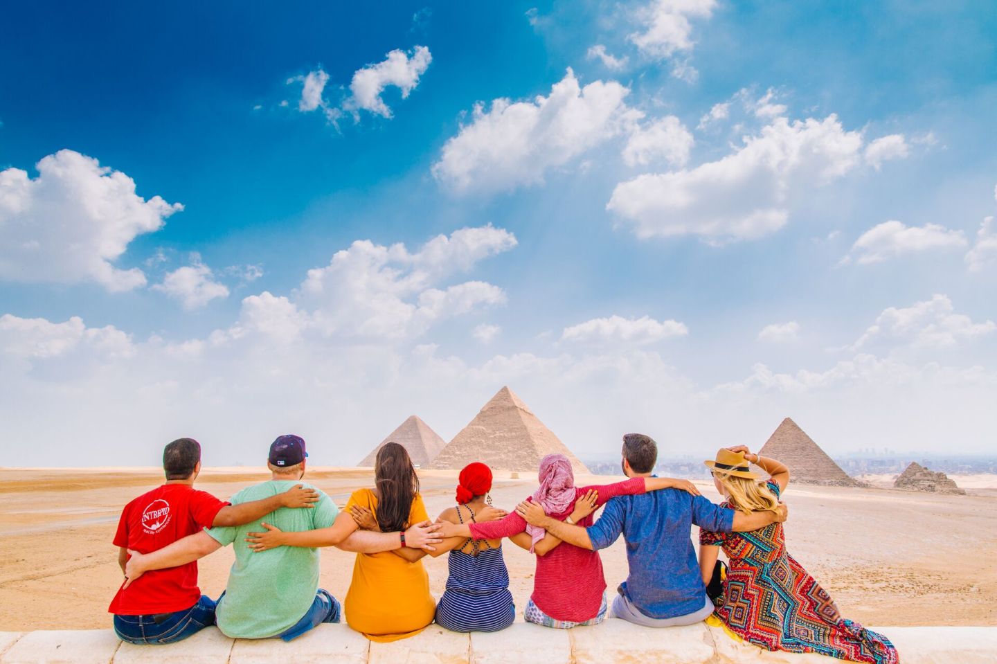 Pyramids of Cairo, Egypt tour in September 2018.
