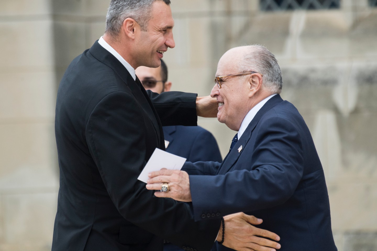 Rudy Giuliani and Vitali Klitschko