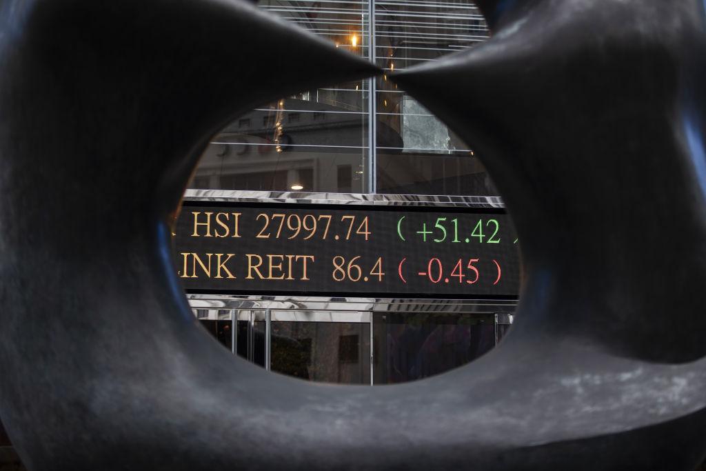 Hong Kong Stock Exchange As China's Bullish Start to Year Gains Momentum