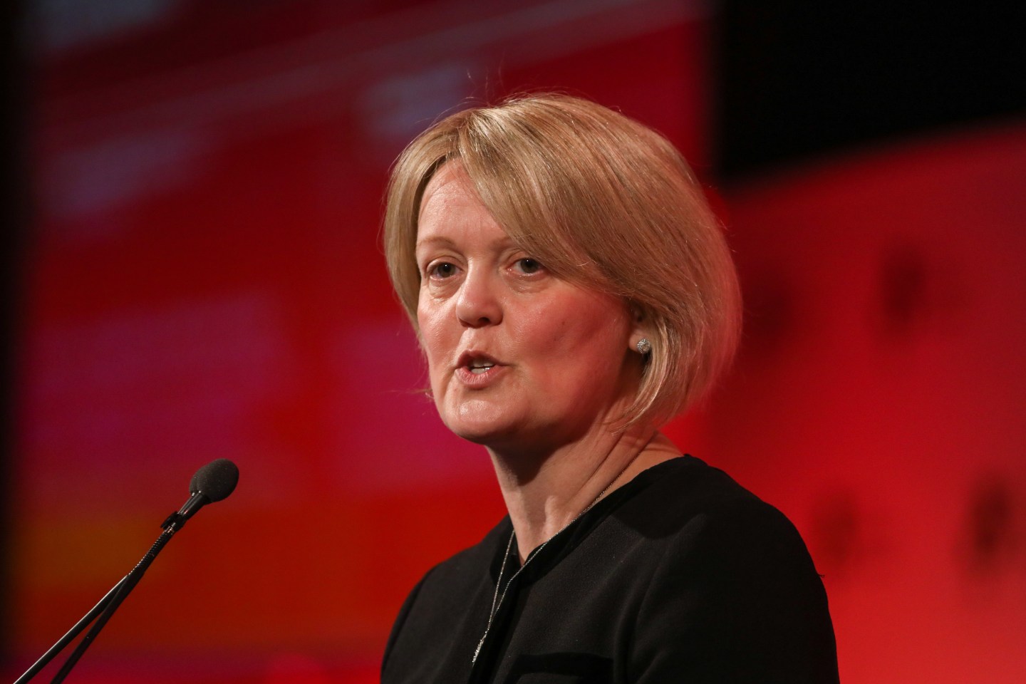 Alison Rose, deputy chief executive officer of Natwest Holdings Ltd., speaks at the British Chambers of Commerce Annual Conference 2019 in London, U.K., on Thursday, March 28, 2019. Last night's stalemate in U.K. Parliament provided little clarity for the countrys equities, with several political options still on the table, strategists and investors say. Photographer: Chris Ratcliffe/Bloomberg via Getty Images