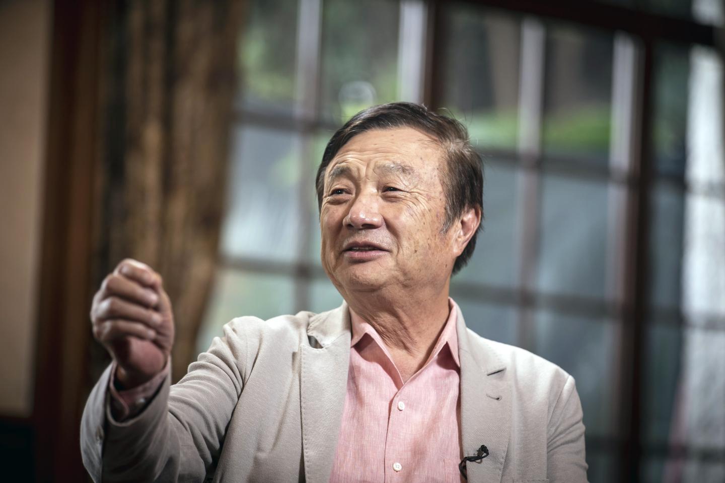 Ren Zhengfei, founder and chief executive officer of Huawei Technologies Co., speaks during a Bloomberg Television interview at the company's headquarters in Shenzhen, China, on Friday, May 24, 2019.