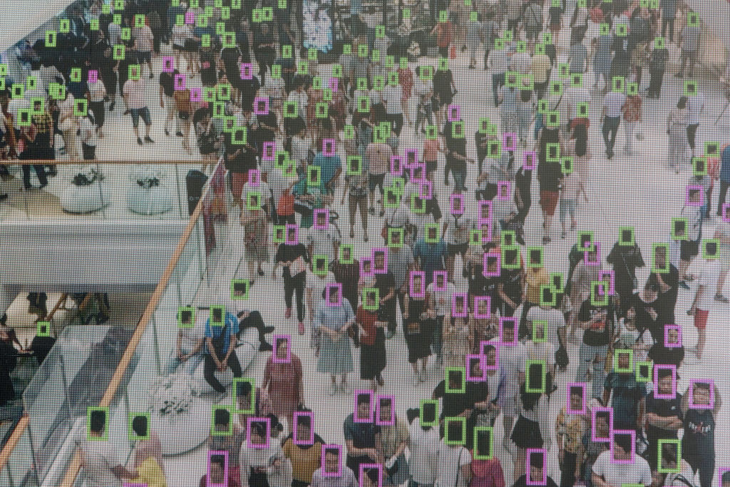 AI facial recognition image for Partnership on AI visa rule story