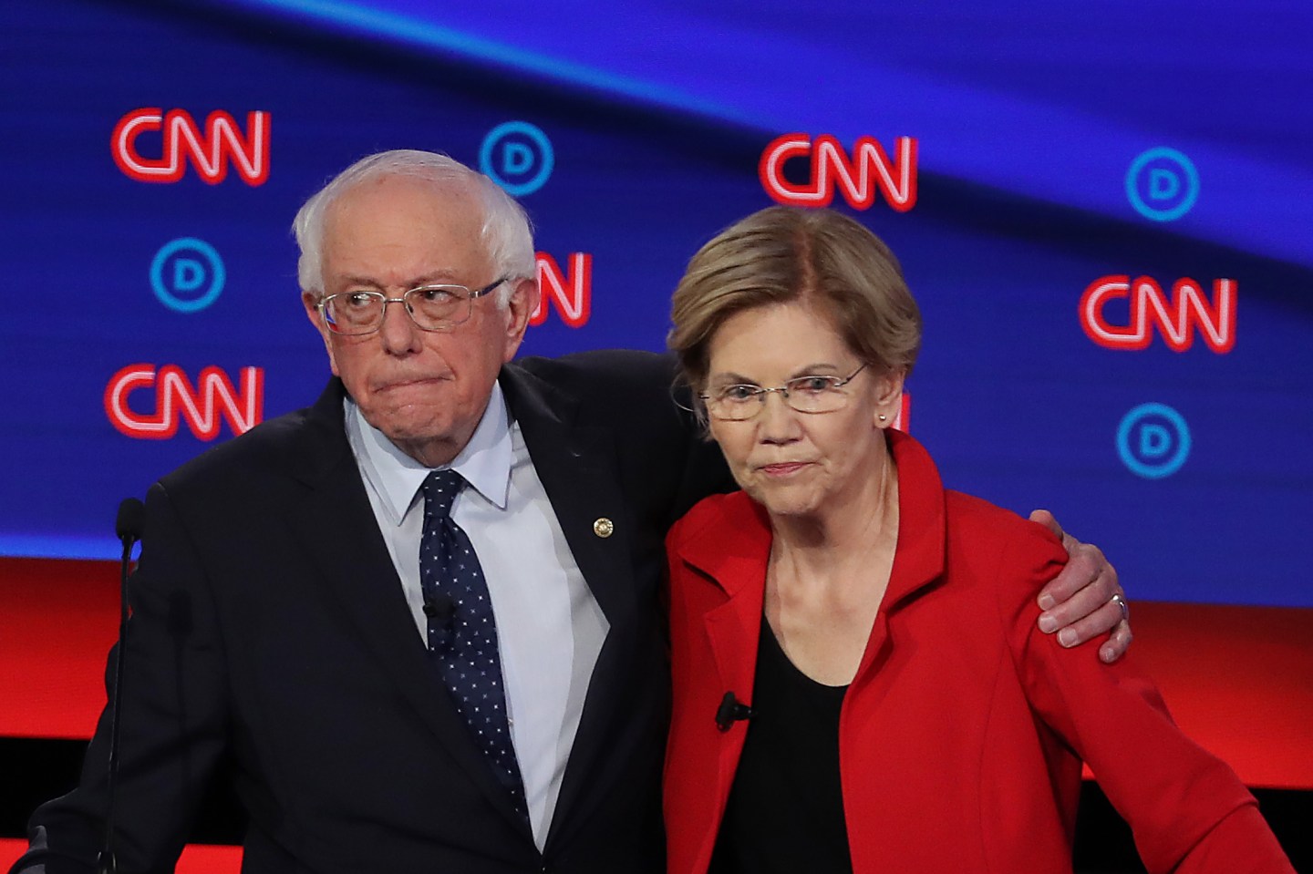 Bernie Sanders and Elizabeth Warren