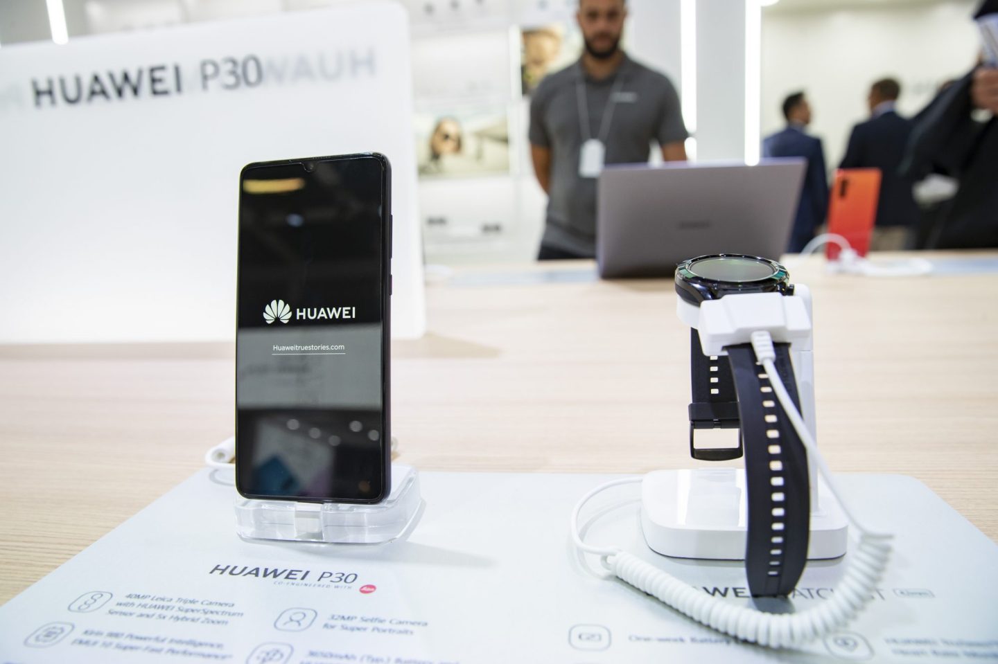 huawei phones on display in berlin