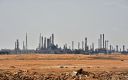 TOPSHOT - A picture taken on September 15, 2019 shows an Aramco oil facility near al-Khurj area, just south of the Saudi capital Riyadh. - Saudi Arabia raced today to restart operations at oil plants hit by drone attacks which slashed its production by half, as Iran dismissed US claims it was behind the assault.
