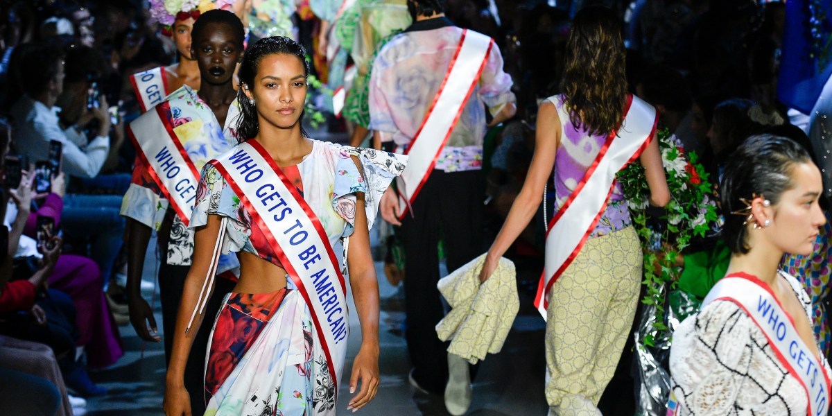 Prabal Gurung at New York Fashion Week Asks: Who Gets to Be American ...