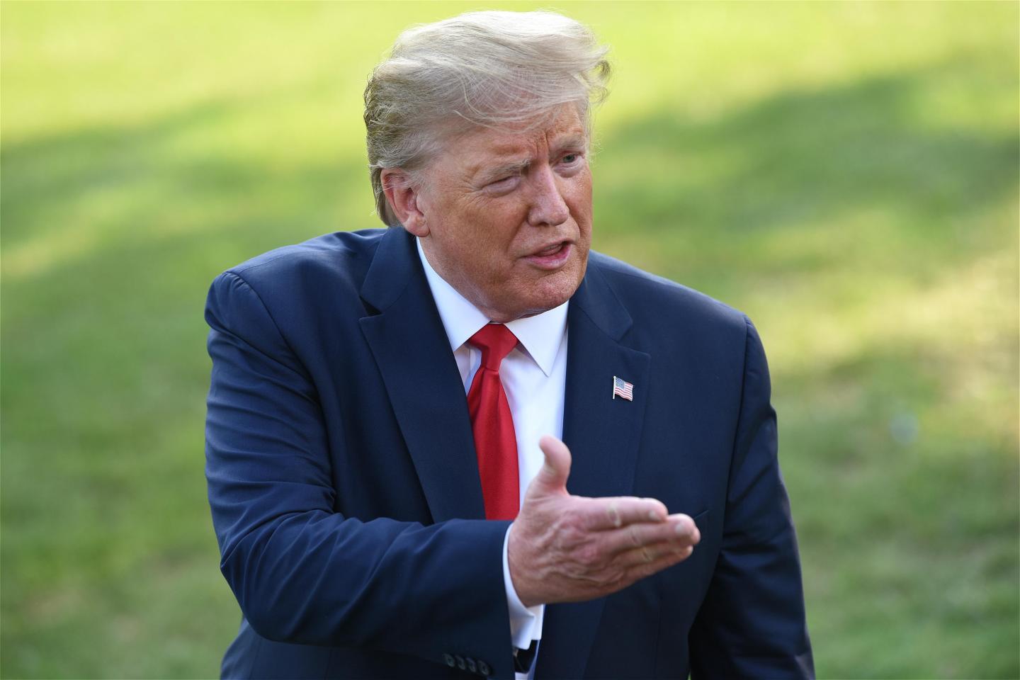 President Donald Trump Departs White House For Campaign Rally In New Mexico