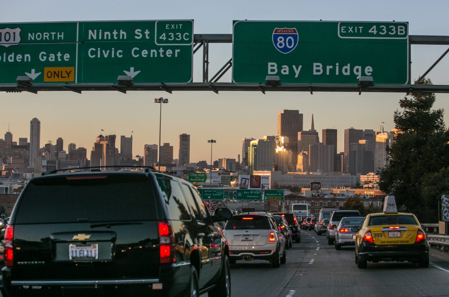 Traffic on California Highway