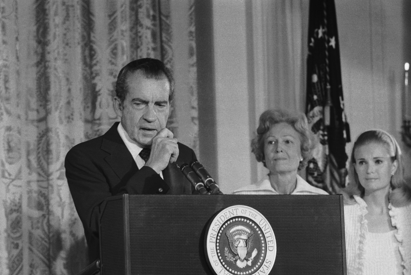 President Nixon Saying Farewell