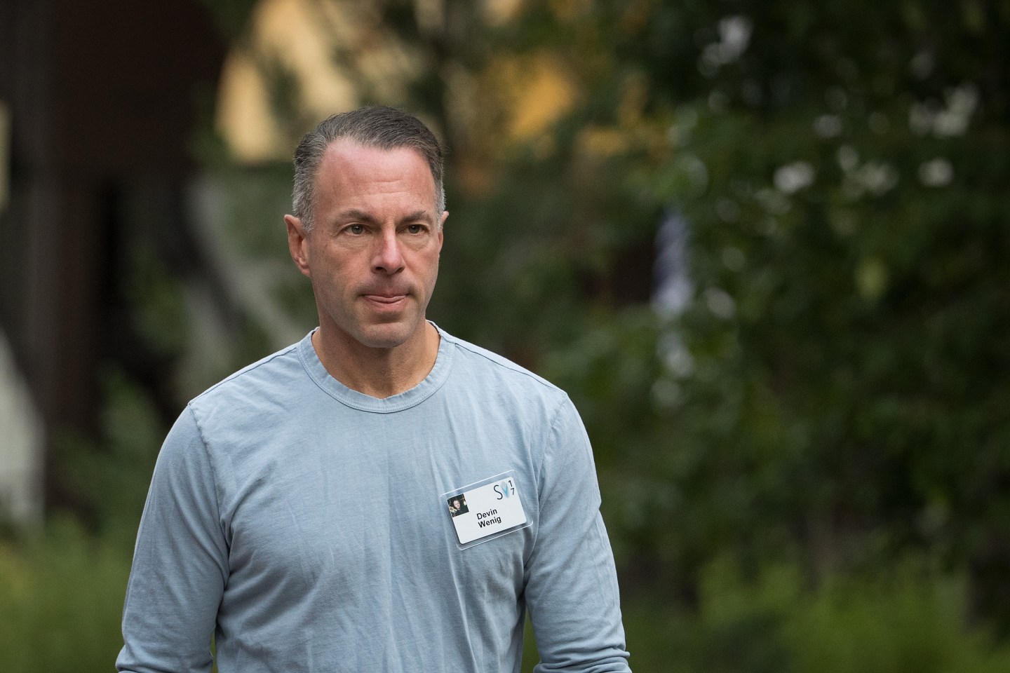 Devin Wenig, chief executive officer of eBay, attends the fourth day of the annual Allen & Company Sun Valley Conference