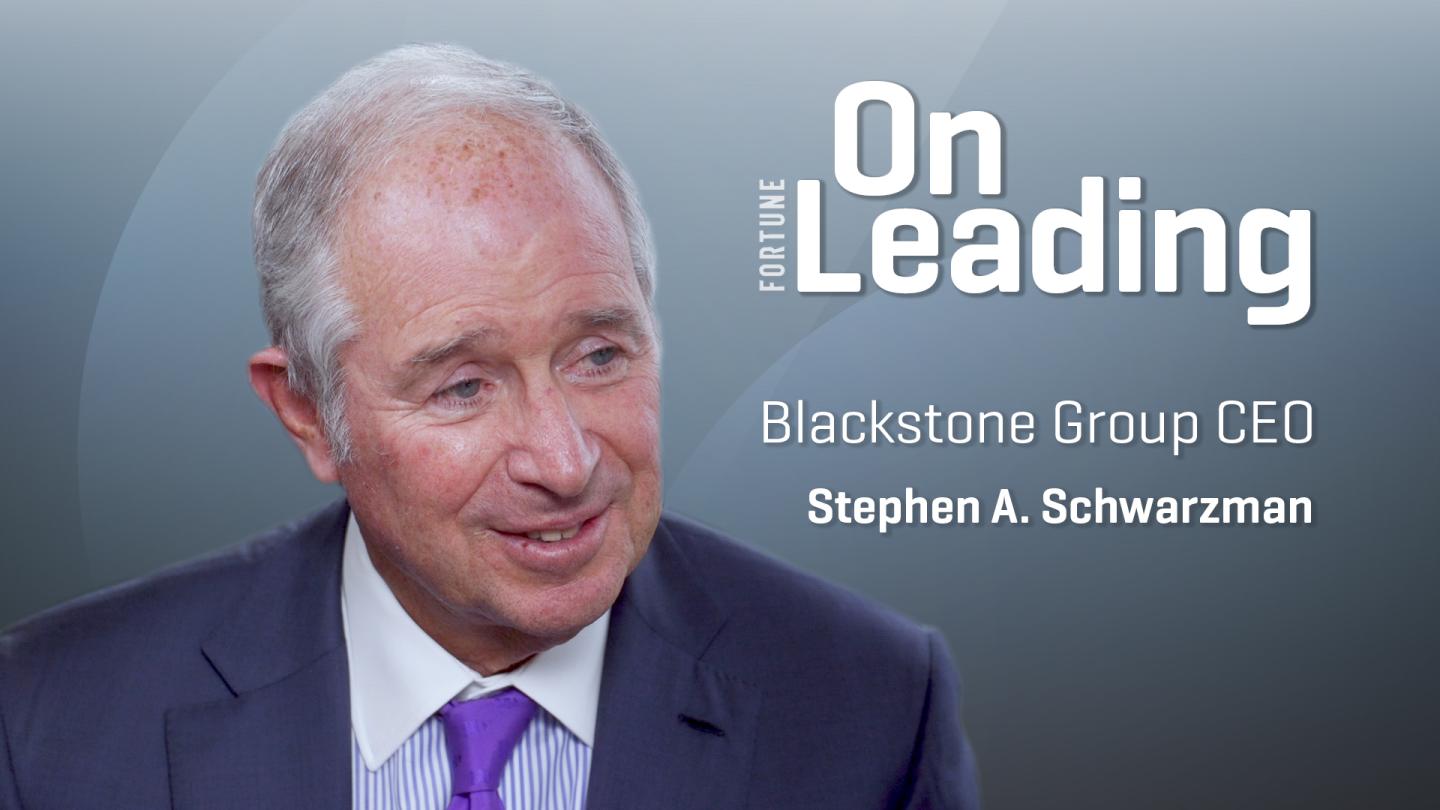 Blackstone CEO Steve Schwarzman Says Recession Is ‘Unlikely Now’