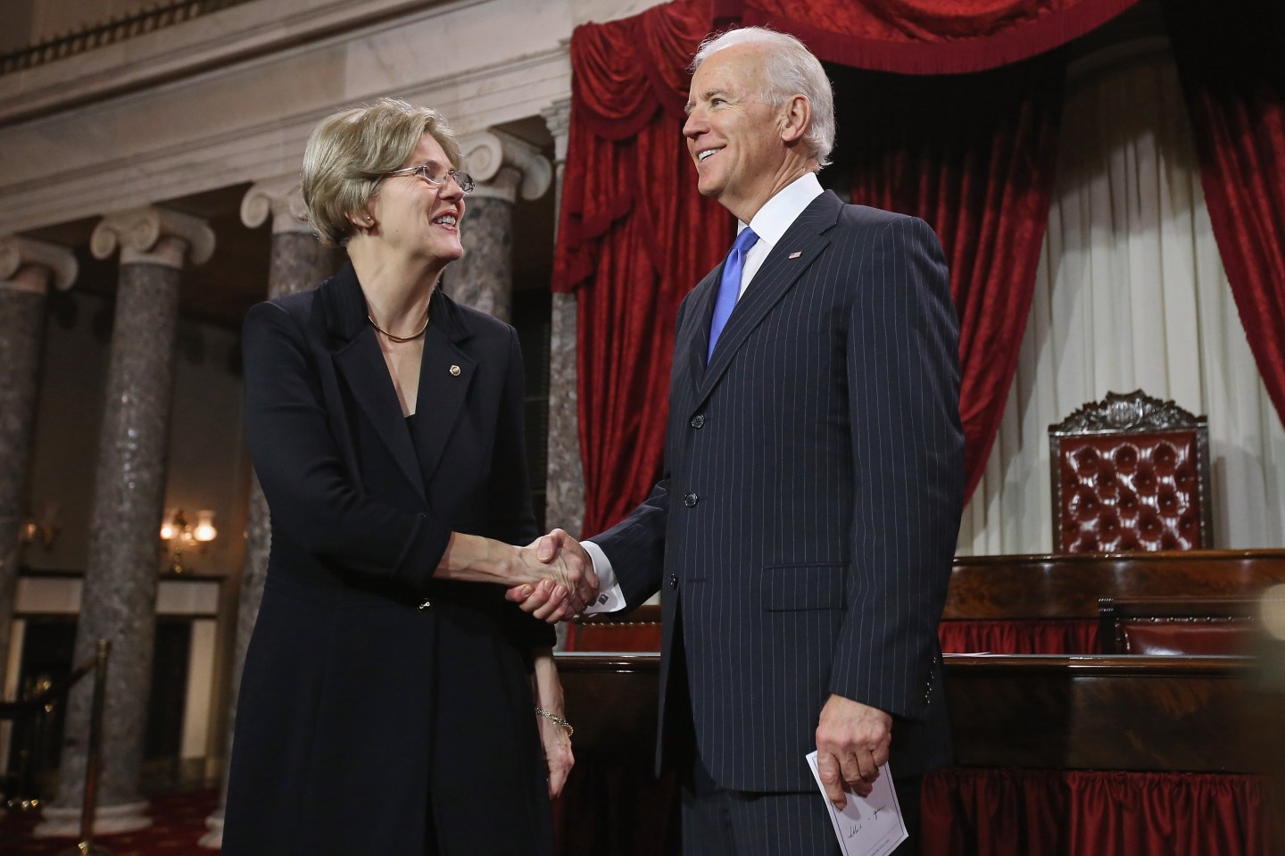 Vice President Biden Holds Senate Ceremonial Swearing In